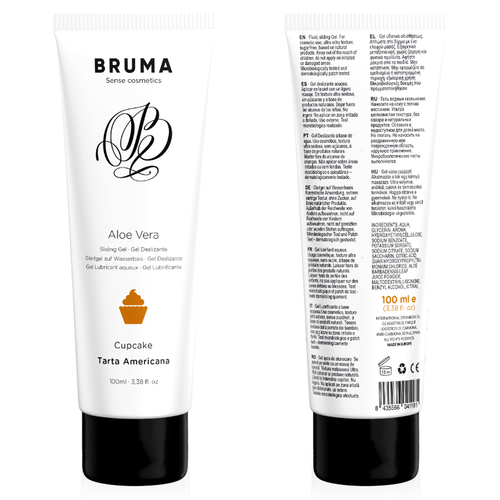 Bruma - gel deslizante con aloe vera sabor a tarta