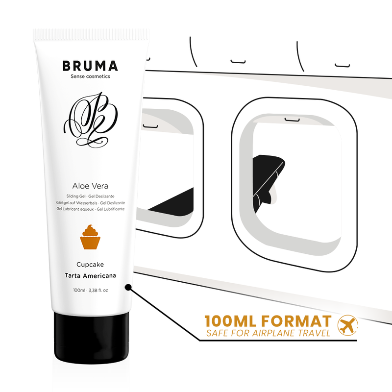 Bruma - gel deslizante con aloe vera sabor a tarta