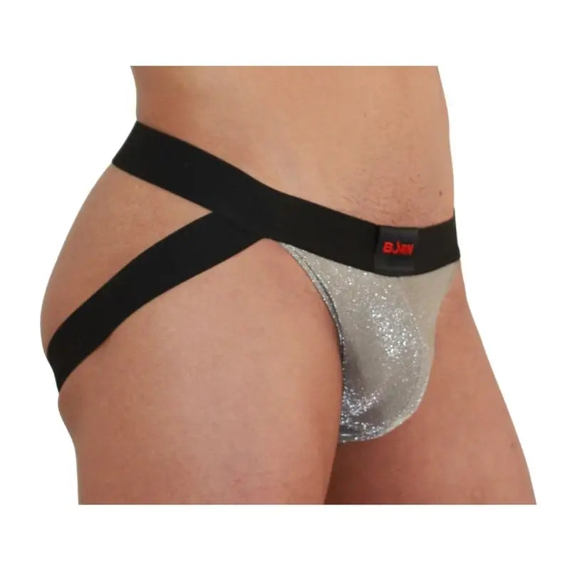 Burn - 001 jock brillante beige / negro s - L