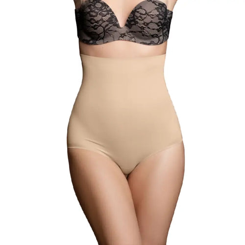Bye-bra - faja sin costuras estilo panties negro talla xxl - L / NATURAL