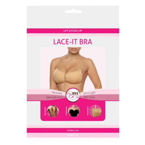 Bye-bra - lace-it realzador push-up negro copa b