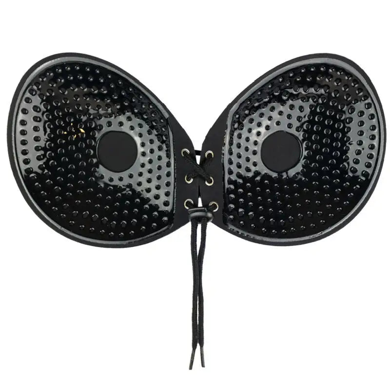 Bye-bra - sujetador adhesivo entrelazado negro copa - B / NEGRO