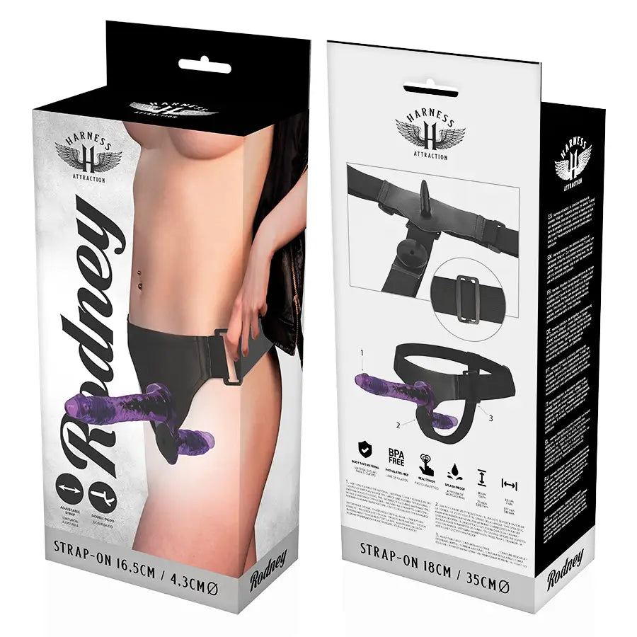 Harness attraction - rodney doble penetración vibrador 18