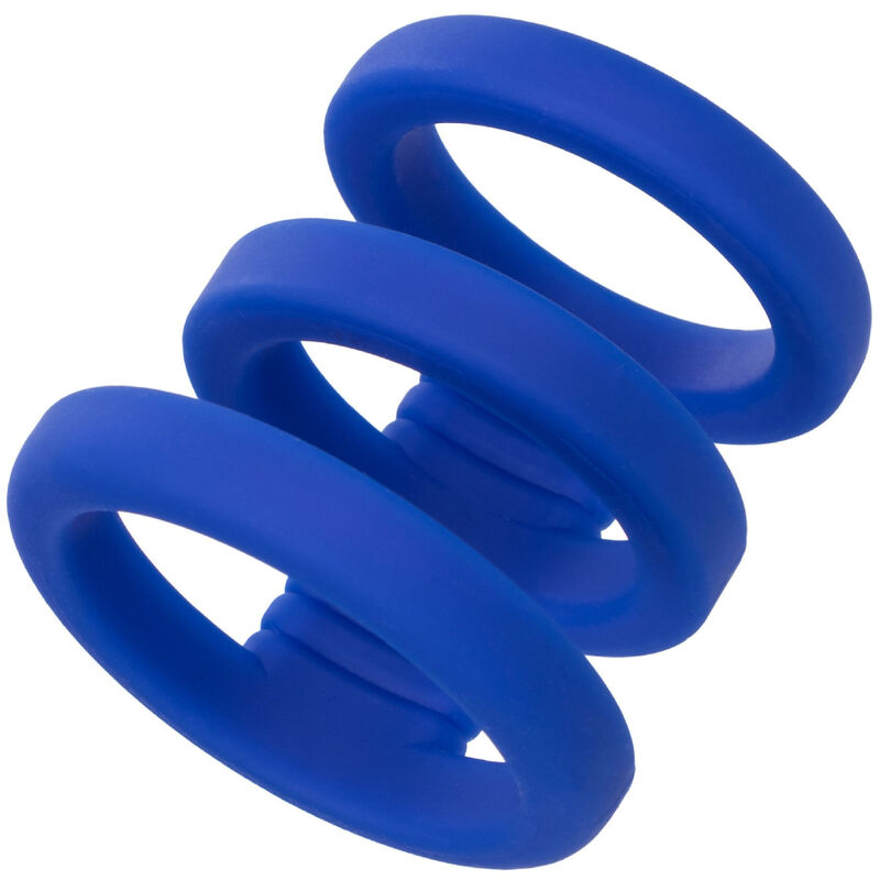 Calexotics - admiral jaula triple para pene azul