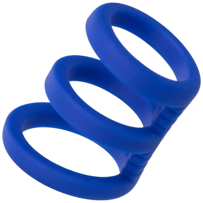 Calexotics - admiral jaula triple para pene azul