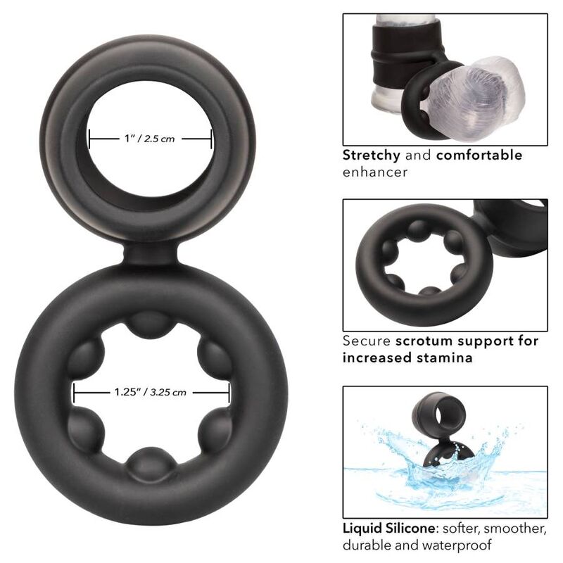 Calexotics - alpha dual magnum ring negro