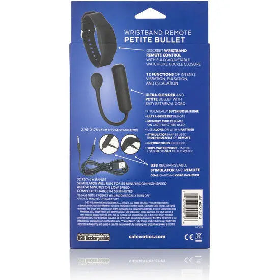 Calexotics - bala vibradora pequeña con pulsera de control