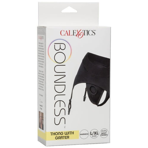 Calexotics - boundless arnés tanga con liguero l/xl