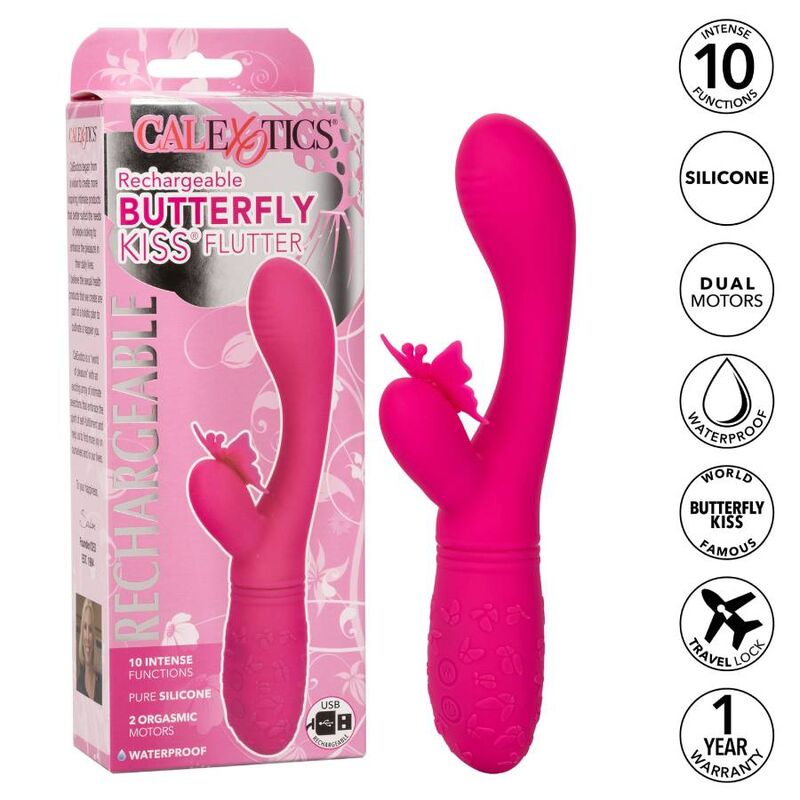 Calexotics - butterfly kiss flutter rosa