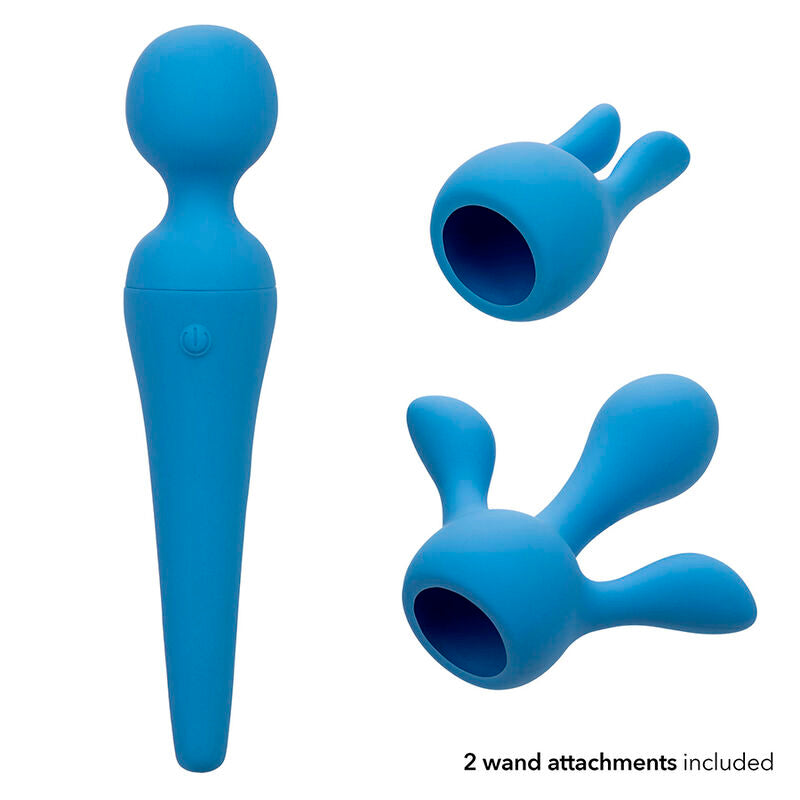 Calexotics - couture kit vibrador wand 10 vibraciones azul