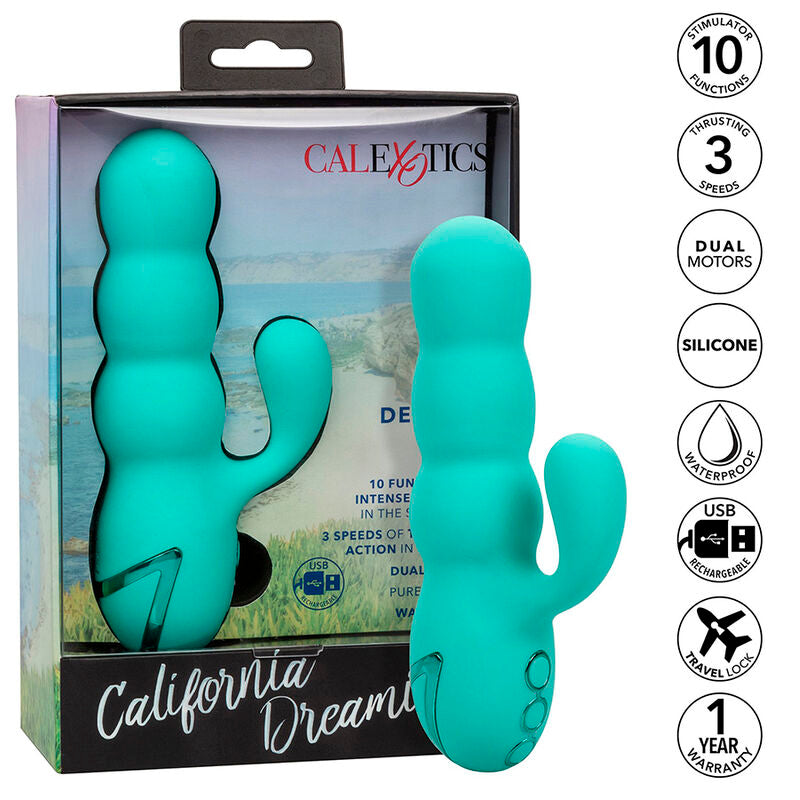 Calexotics - del mar diva vibrador rabbit verde agua by