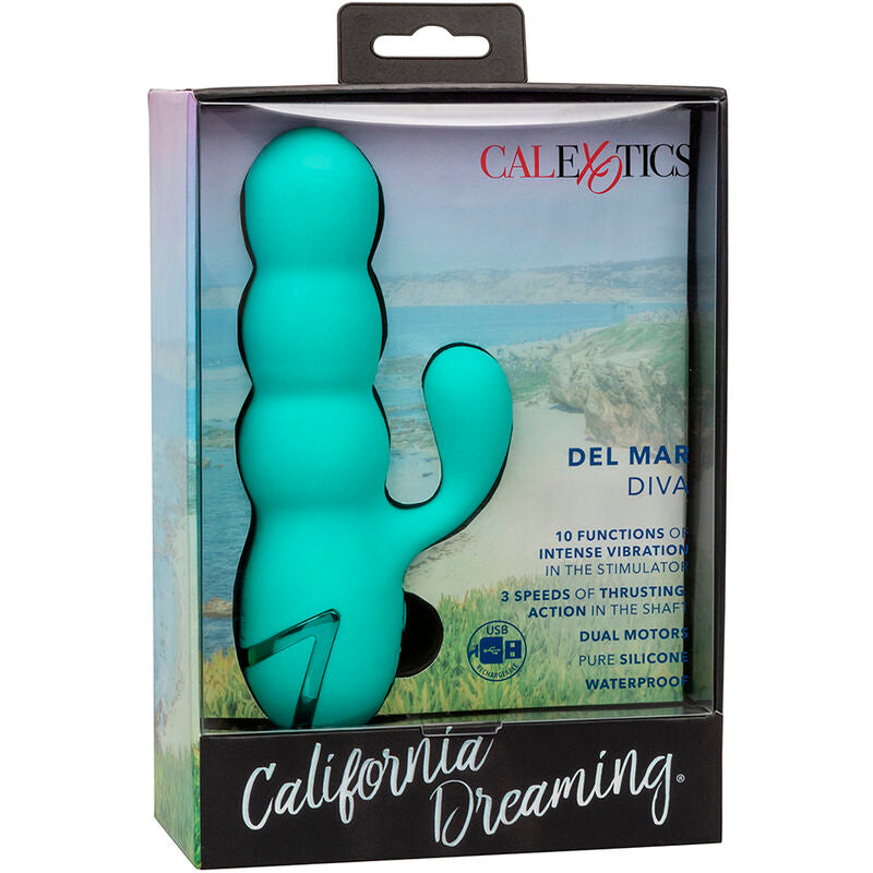 Calexotics - del mar diva vibrador rabbit verde agua by