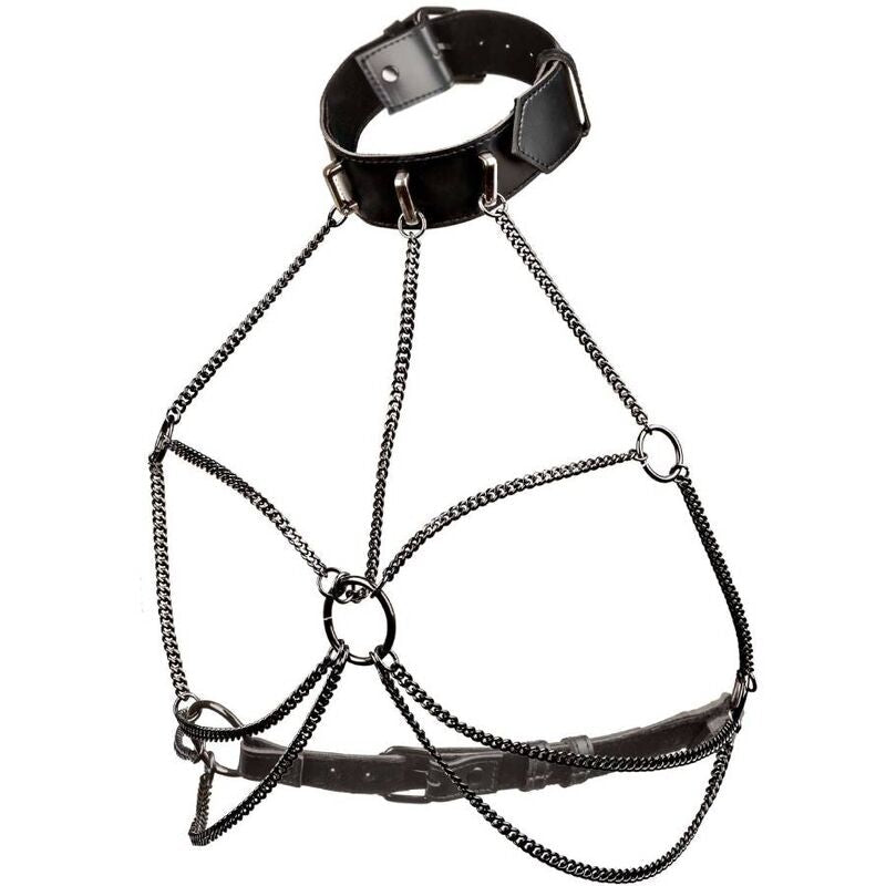Calexotics - euphoria arnés de cuello de cadena talla grande