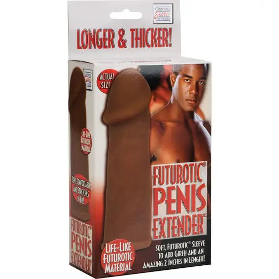 Calexotics - futurotic funda extension pene marrón