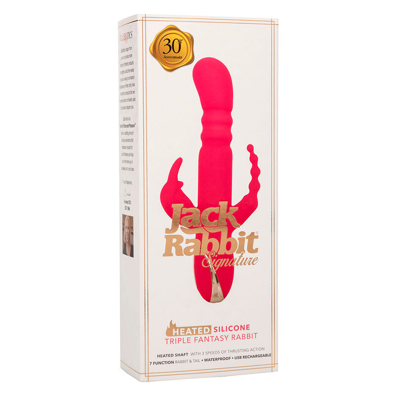 Calexotics - jack fantasy triple vibrador calentable rabbit