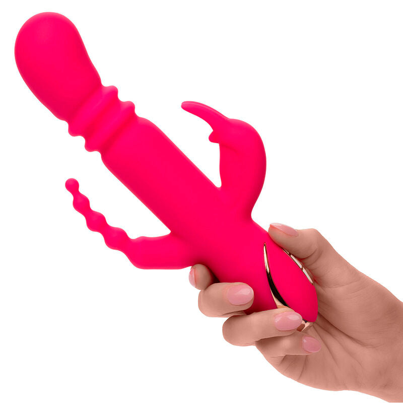 Calexotics - jack fantasy triple vibrador calentable rabbit