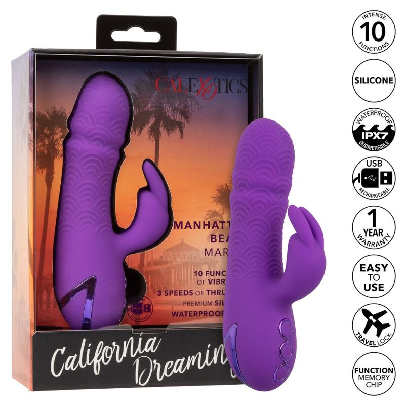 Calexotics - manhattan beach marvel vibrador rabbit morado