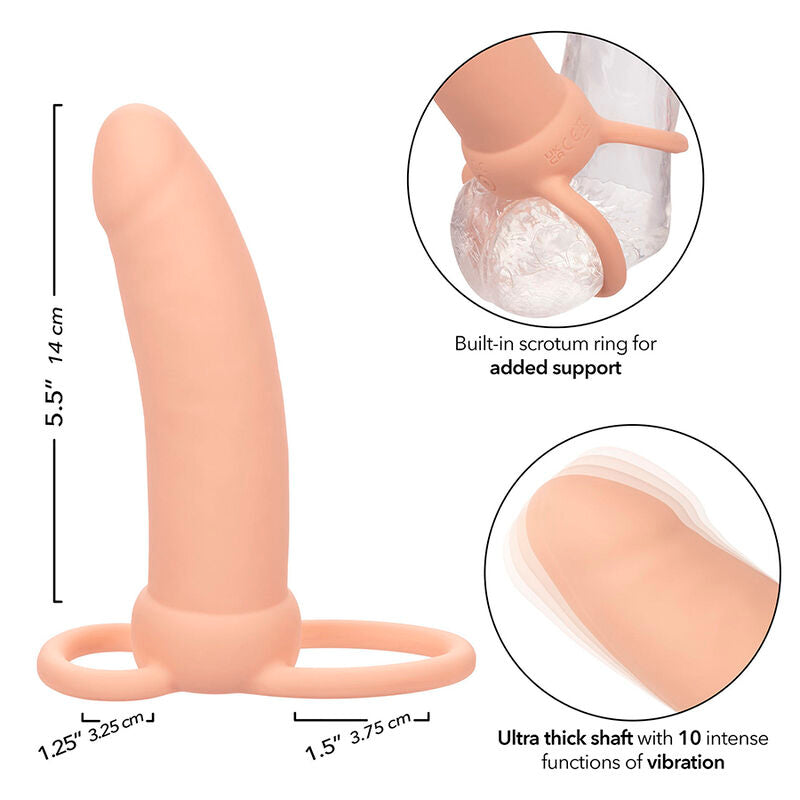 Calexotics - maxx doble penetrador grueso 10 vibraciones