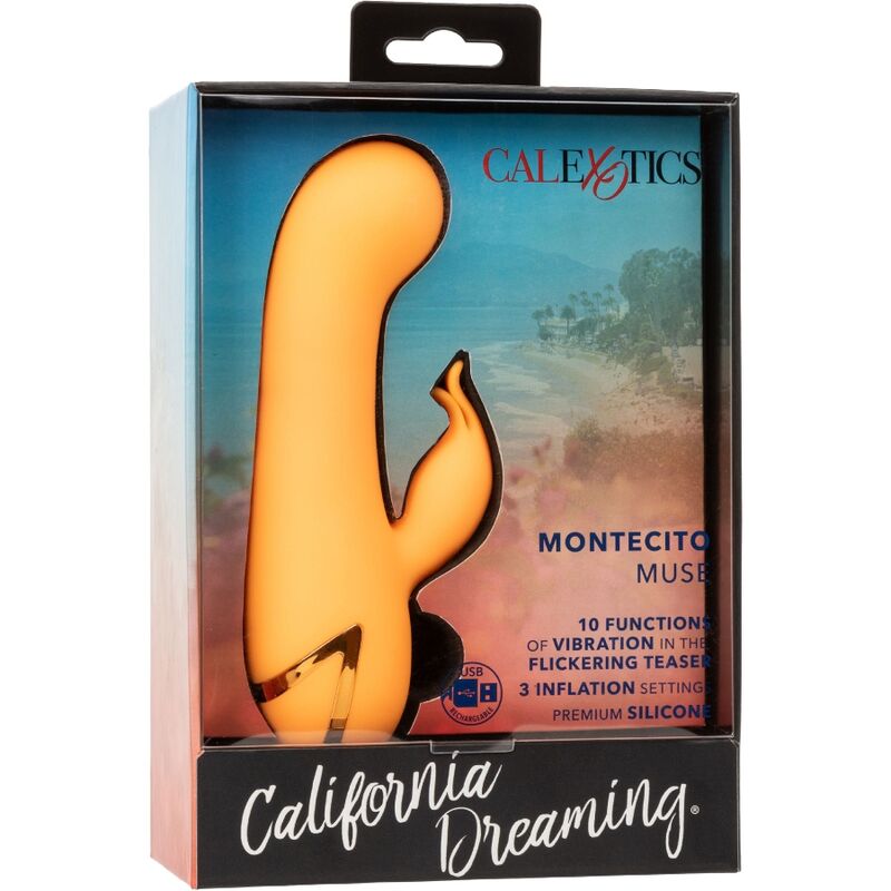 Calexotics - montecito muse vibrador rabbit naranja by