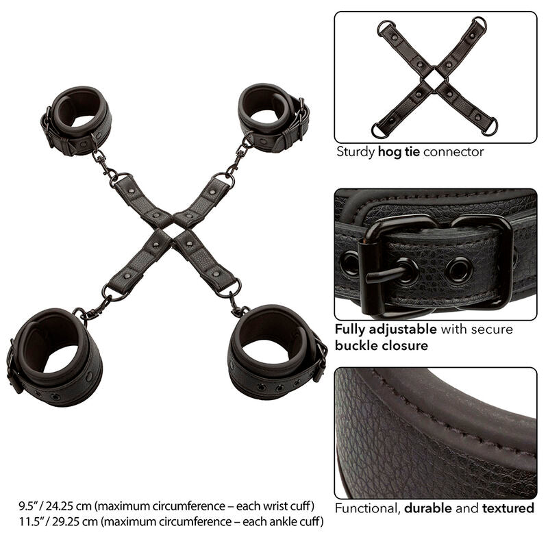 Calexotics - nocturnal conector hog tie cuero ajustable