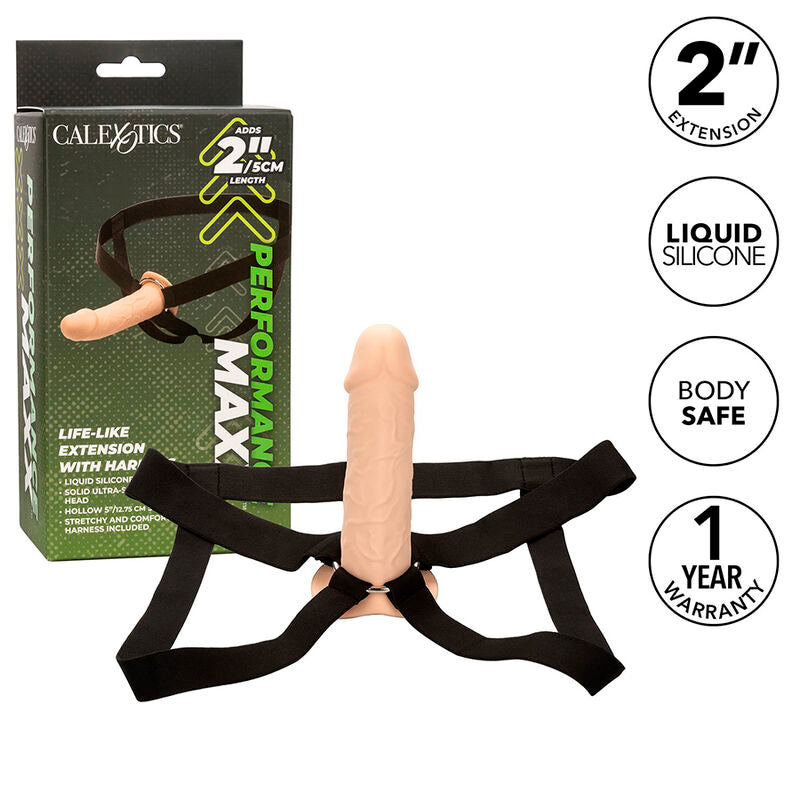 Calexotics - performance maxx extensión realista con arnés