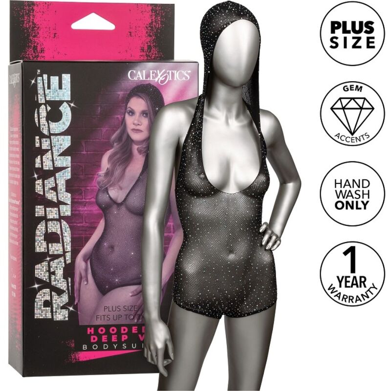 Calexotics - radiance body con capucha y escote en v