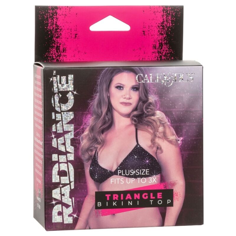 Calexotics - radiance top de bikini triangular pedrería