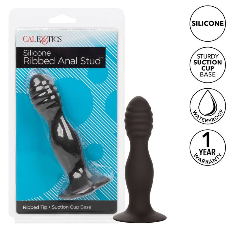 Calexotics - ribbed anal stud