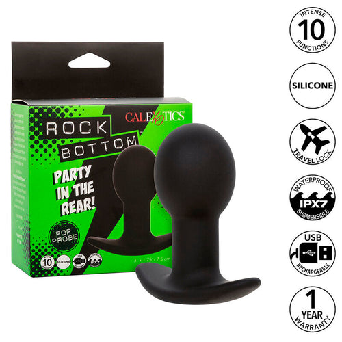 Calexotics - rock bottom plug anal 10 vibraciones silicona