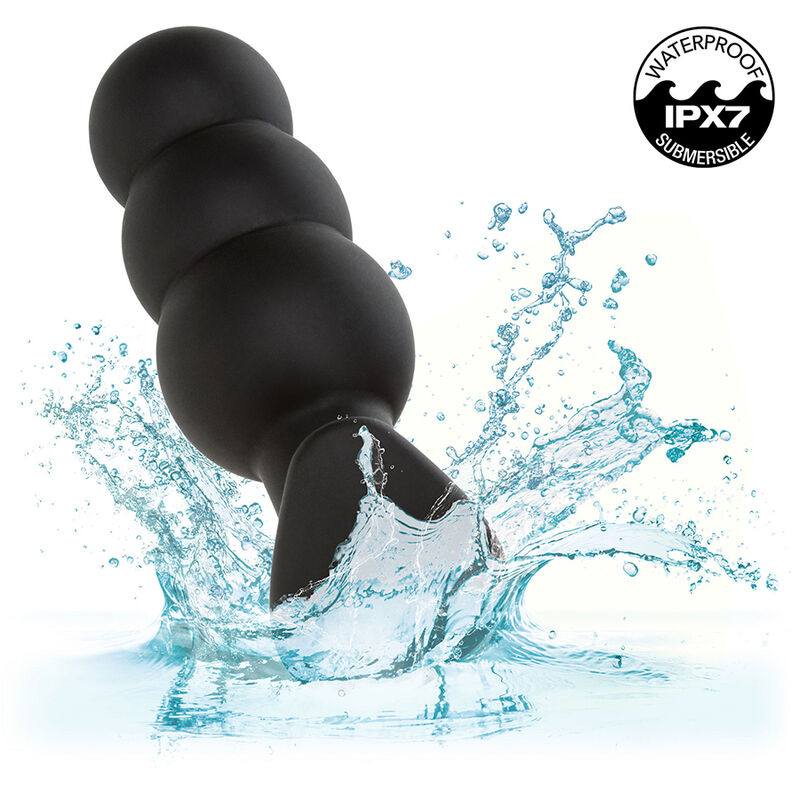 Calexotics - rock bottom plug anal con cuentas 10