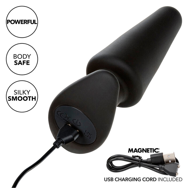 Calexotics - rock bottom plug anal cónico 10 vibraciones