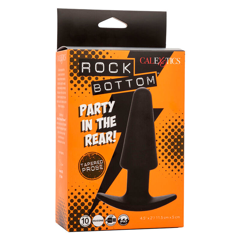Calexotics - rock bottom plug anal cónico 10 vibraciones