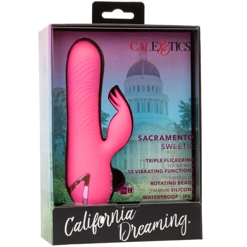 Calexotics - sacramento sweetie vibrador rabbit rosa by