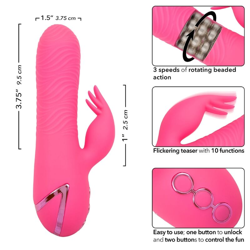 Calexotics - sacramento sweetie vibrador rabbit rosa by
