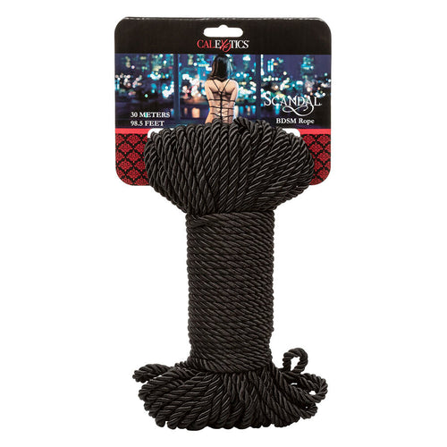 Calexotics - scandal cuerda bdsm negra 30 m