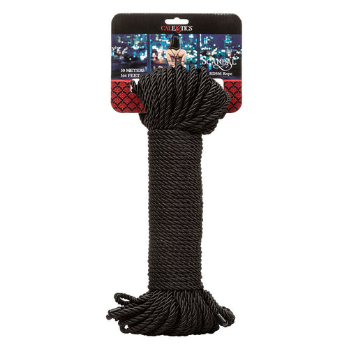 Calexotics - scandal cuerda bdsm negra 50 m