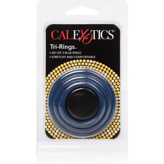 Calexotics - set tres anillas azul erección