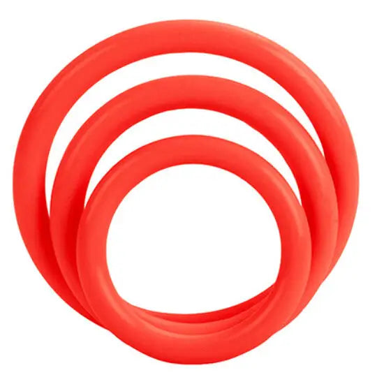 Calexotics - set tres anillas erección rojo