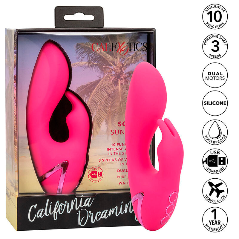 Calexotics - so. Cal sushine vibrator rabbit fucsia by