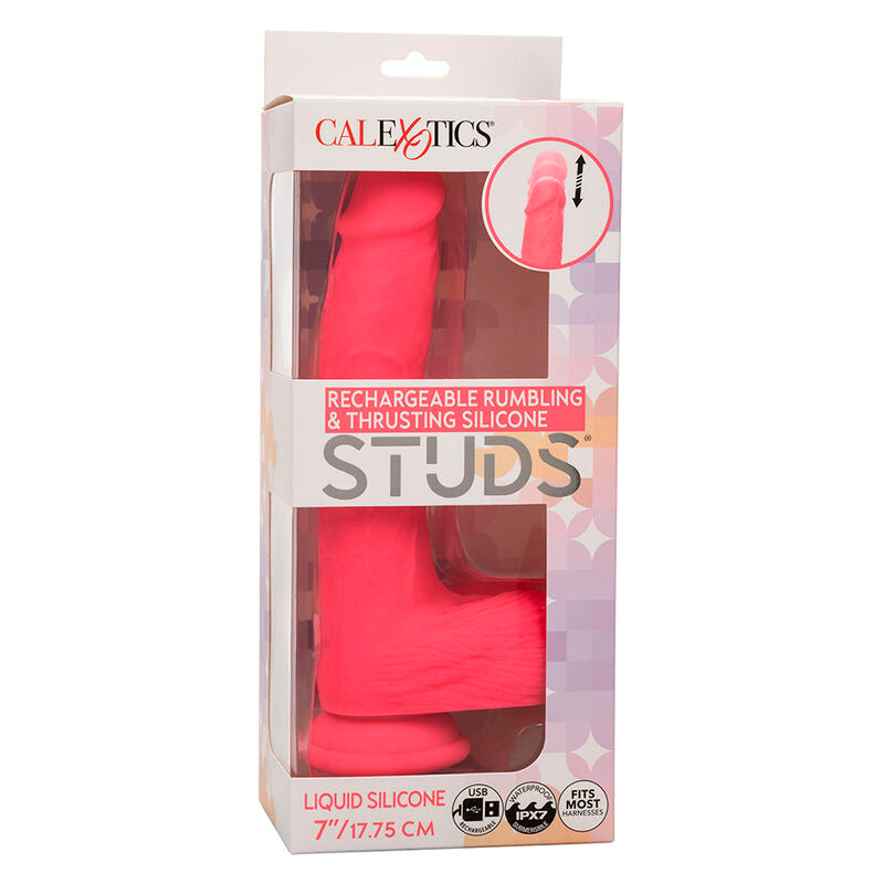 Calexotics - studs vibrador realístico 10 vibraciones y rosa