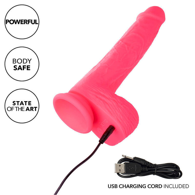 Calexotics - studs vibrador realístico 10 vibraciones y rosa