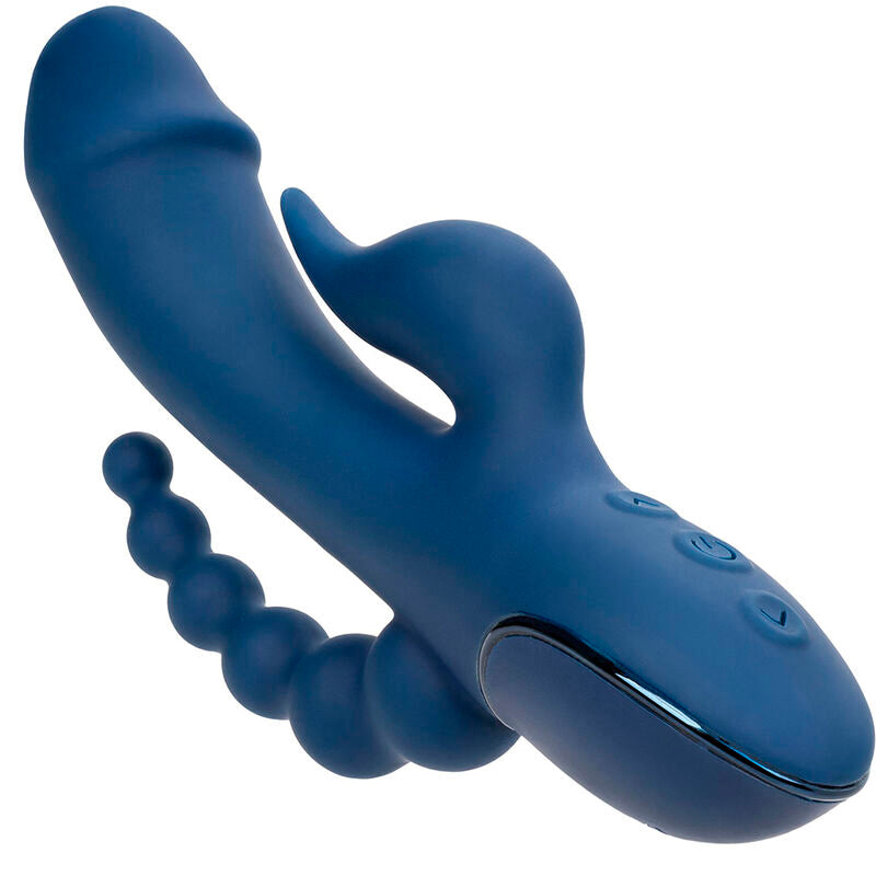 Calexotics - vibrador triple orgasm azul