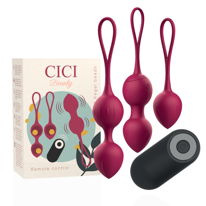 Cici beauty - premium silicone 3 vibrating kegel beads