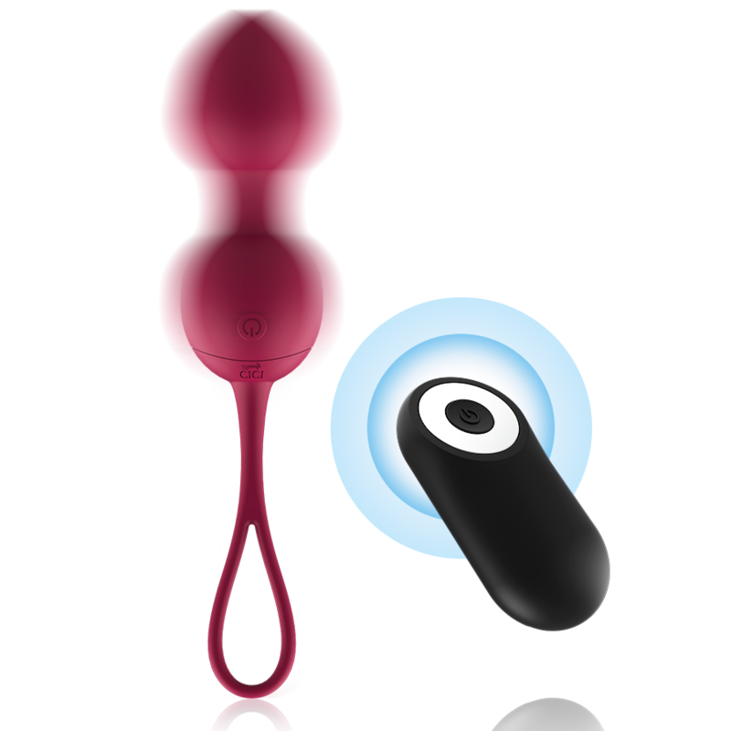 Cici beauty - premium silicone 3 vibrating kegel beads