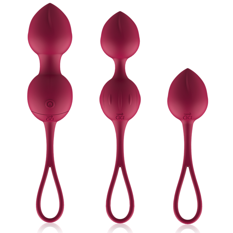 Cici beauty - premium silicone 3 vibrating kegel beads