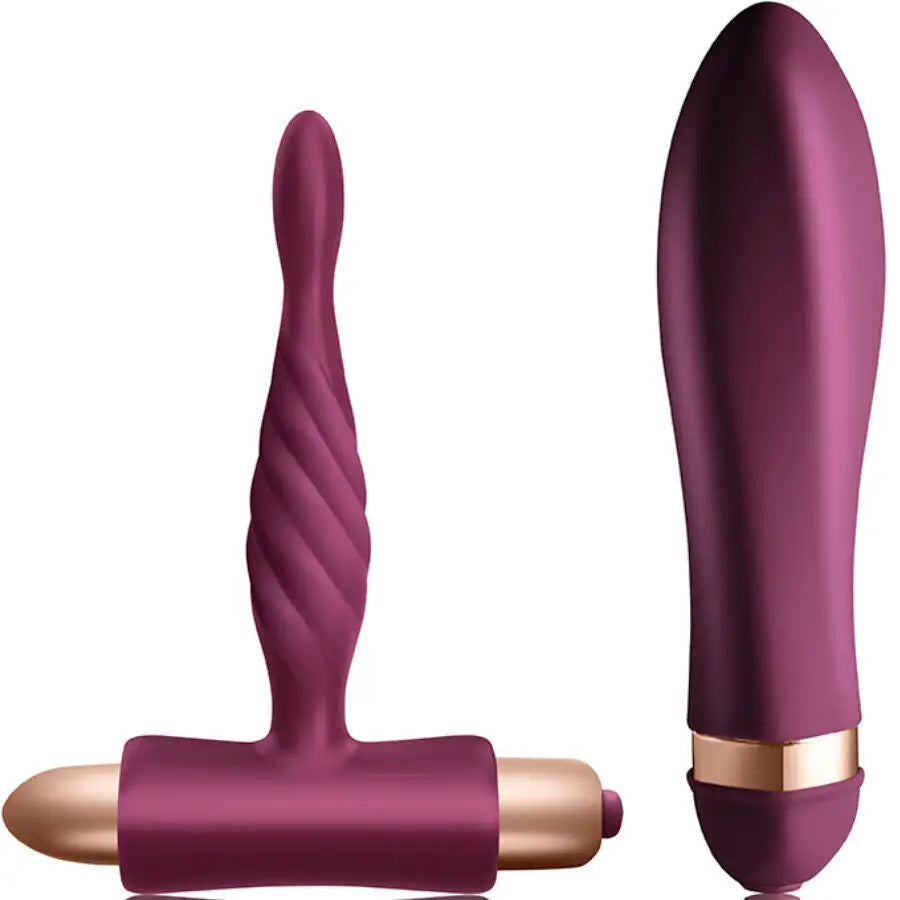 Climaximum - dare kit vibrador trenzado + plug anal