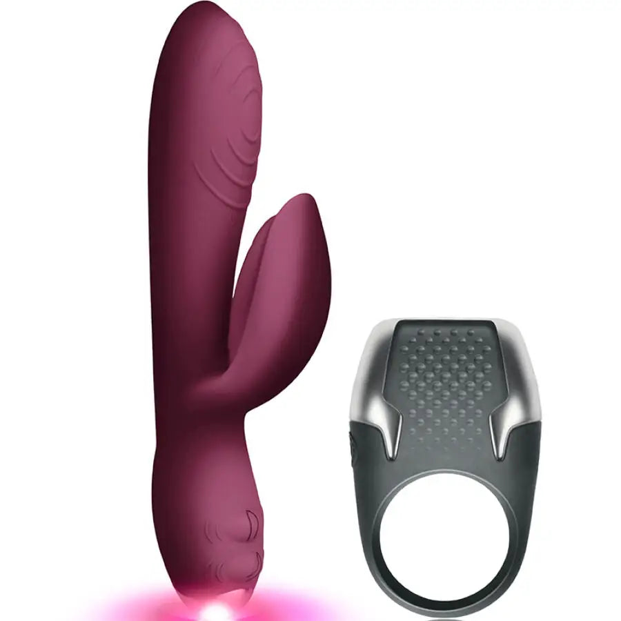Climaximum - lamour kit vibrador rabbit + anillo pene led