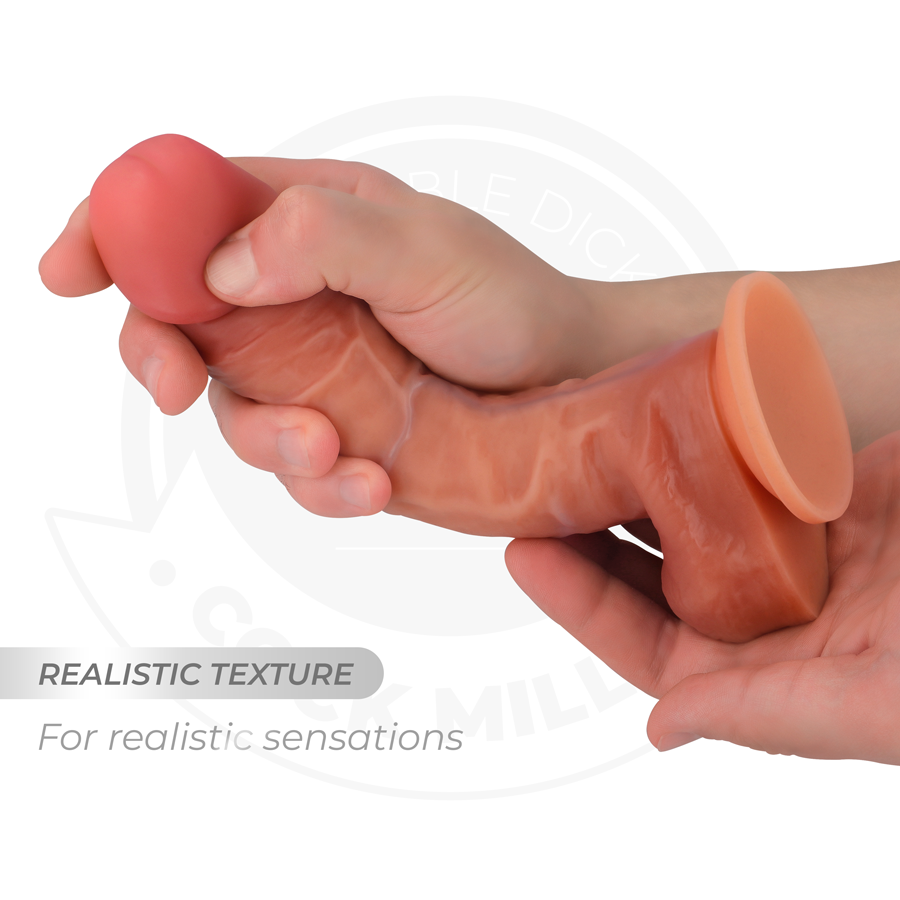 Cock miller - dildo hiperrealístico articulable 19,3 cm