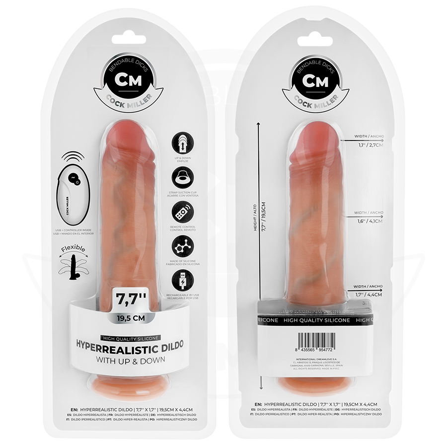 Cock miller - dildo hiperrealístico con ventosa y thrusting