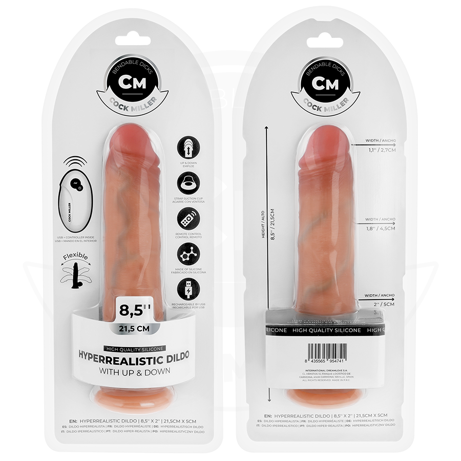 Cock miller - dildo hiperrealístico con ventosa y thrusting